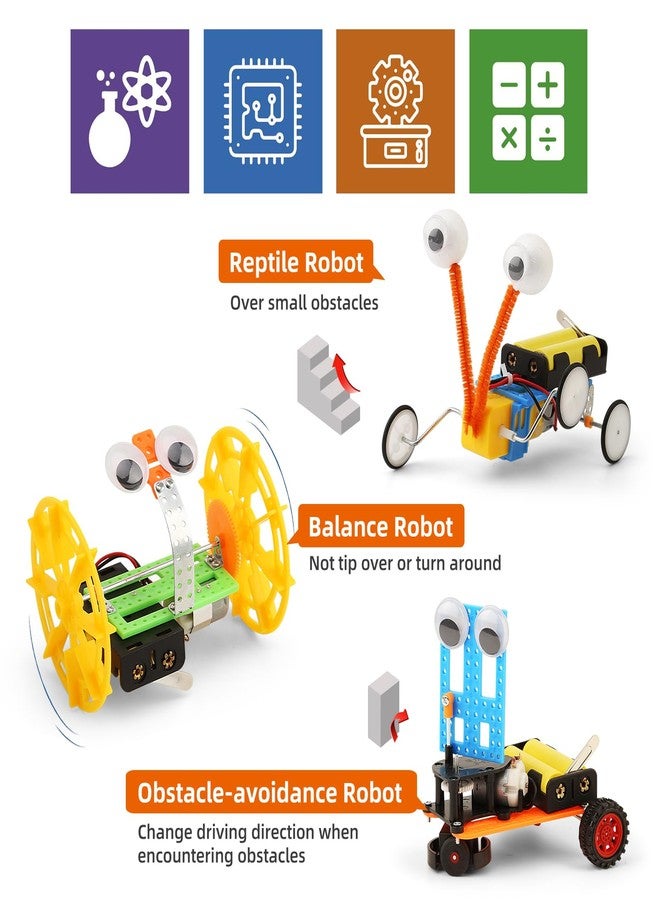مجموعات الروبوتات STEM للأطفال، مجموعات علمية للأعمار من 8 إلى 10 سنوات ومن 8 إلى 12 سنة، بناء روبوت هندسي، ألعاب بناء، تجارب علمية، مشاريع، أنشطة ألعاب STEM للأولاد والبنات من عمر 8 إلى 12 سنة - Image 5